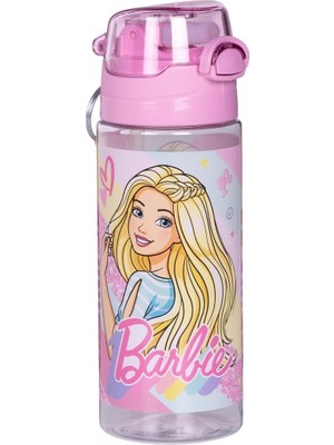 1001 Wiggle 500ML Pipetli Askılı Kilitlenebilir Su Matarası, Pudra Pembe