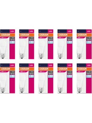 1001 LED Value 13W Beyaz Işık E27 1521LM Ampul, 10'lu Paket