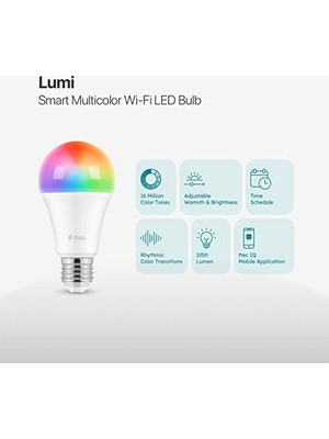 1001 Fıg. Lumi Çok Renkli LED Wi-Fi Akıllı Ampul
