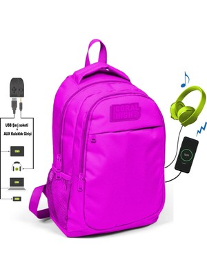 1001 Sırt Çanta, Usb+Aux Soketli