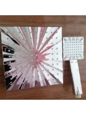 1001 Bianco Model Ithal Ürün Yağmurlama Robot Tepe Duş Seti(Ikili Set) (Roma Krom Başlık)