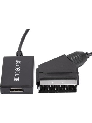 1001 8350 HDMI To Scart 1080P Hd Av Video Çevirici Dönüştürücü Adaptör. Scart Üzerinden Gelen He