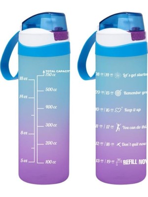 1001 161670-832 Motivasyon Desenli Matara 750 ml