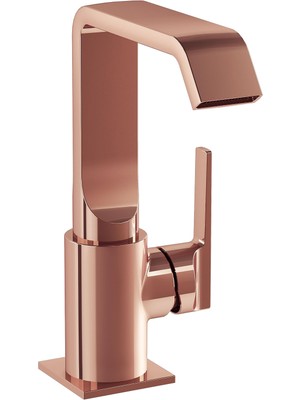 1001 Suit A4261629 Lavabo Bataryası, Yandan Soft Bakır