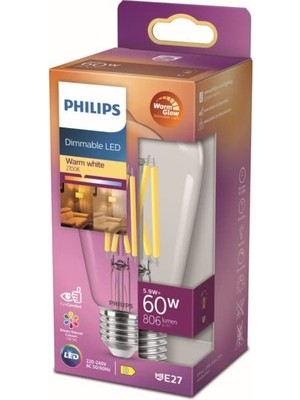 1001 LED Classic 60W ST64 E27 Kısılabilir Filament Ampul WGD90