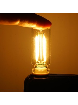 1001 Sarı USB LED Gece Lambası, Cam Tüp, Dokunmatik, Mini Taşınabilir, USB Güç Kaynağı, Dim Edil