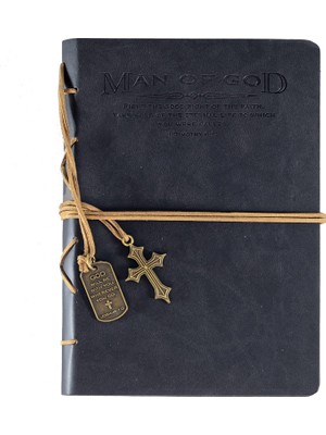 1001 Günlük, Man Of God Siyah Haç Kolye Ucu (22880)