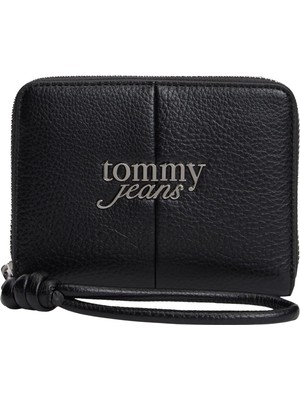 1001 Tommy Hilfiger Kadın Cüzdan, Black, Tek Beden