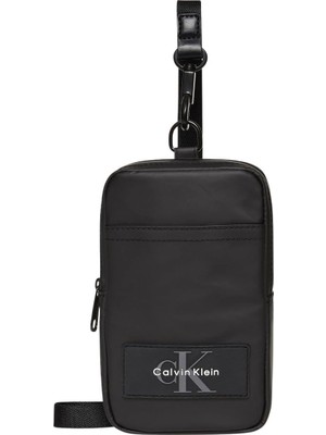 1001 Utility Phone Crossbody Erkek Çanta, Siyah, Tek Beden