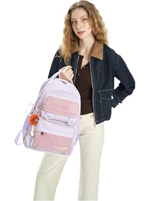1001 Pierre Cardin Çocuk Okul Sırt Çantası 07PC1701 Mor
