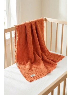 1001 Hamur 4 Katlı Müslin Bebek PIKESI%100 Pamuk 85X100 cm Yenidoğan Bebek Arabası Puset Örtüsü Ba