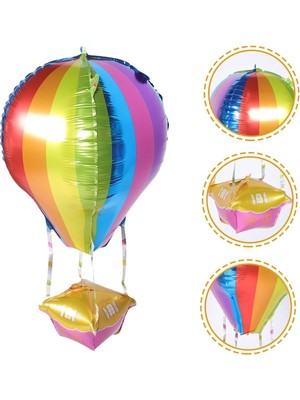 1001 22 Inç Uçan Balon Temalı Folyo Balon 88-28 cm (Renkli)