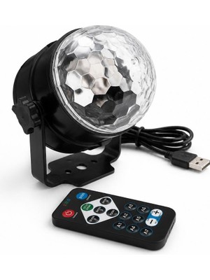 1001 USB Kablolu LED Parti Işığı, Kumandalı Renkli Disko Efekt Lambası, Ev Partisi Doğum Günü Et