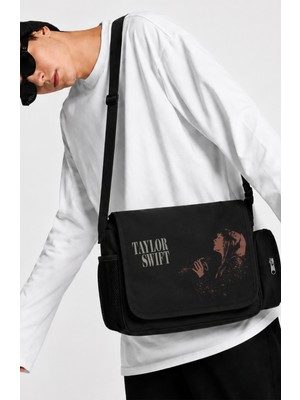 Fuddy Moda Unisex Taylor Swift Baskılı Postacı Çantası