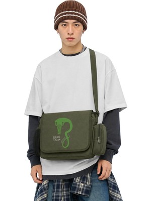 Fuddy Moda Unisex Billie Eilish Ghoul Baskılı Postacı Çantası