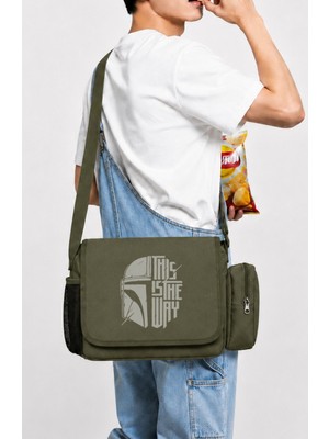 Fuddy Moda Unisex This Is The Way Star Wars Baskılı Postacı Çantası