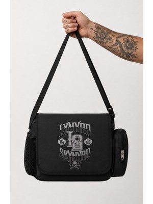 Fuddy Moda Unisex Rock Band Lynyrd Skynyrd Est 1973 Baskılı Postacı Çantası