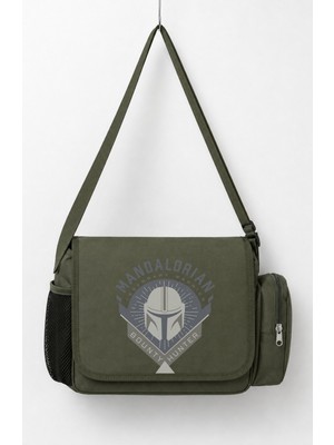 Fuddy Moda Unisex Mandoalorian Bounty Hunter Baskılı Postacı Çantası