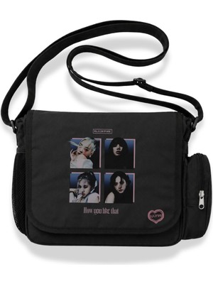 Fuddy Moda Unisex Blackpink How You Like That Baskılı Kpop Postacı Çantası