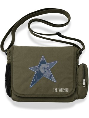 Fuddy Moda Unisex The Weeknd Star Baskılı Postacı Çantası