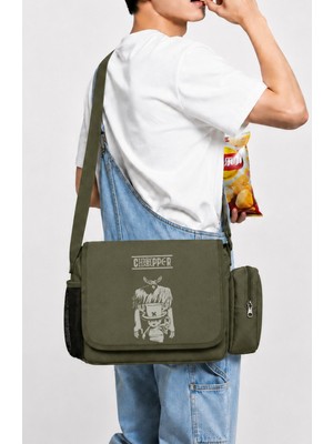 Fuddy Moda Unisex One Piece Chopper Anime Baskılı Postacı Çantası