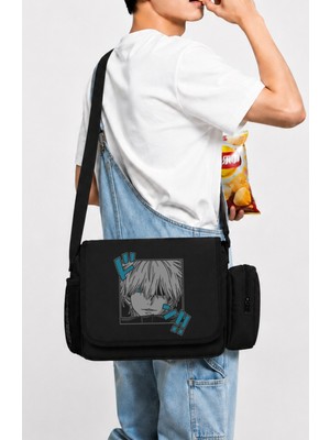 Fuddy Moda Unisex  Jjk Gojo Satoru Anime Baskılı Postacı Çantası