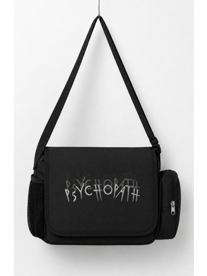 Fuddy Moda Unisex Psychopath Street Style Baskılı Postacı Çantası