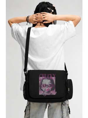 Fuddy Moda Unisex Chucky Childs Play Baskılı Postacı Çantası