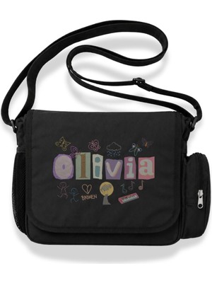 Fuddy Moda Unisex Olivia Rodrigo Baskılı Postacı Çantası