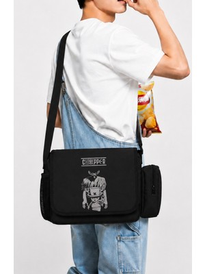 Fuddy Moda Unisex One Piece Chopper Anime Baskılı Postacı Çantası