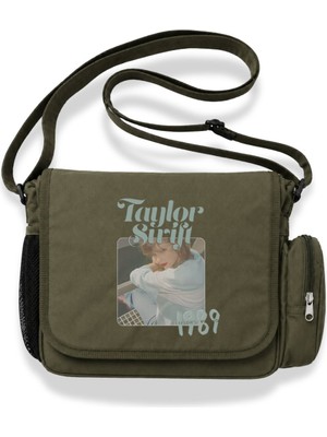 Fuddy Moda Unisex Taylor Swift 1989 Taylor's Version Baskılı Postacı Çantası