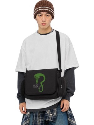 Fuddy Moda Unisex Billie Eilish Ghoul Baskılı Postacı Çantası