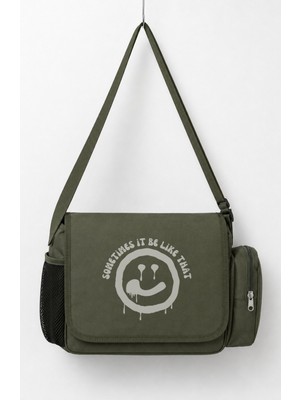 Fuddy Moda Unisex Sometimes It Be Like That Yazılı Postacı Çantası