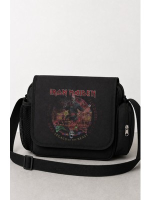 Fuddy Moda Unisex Rock Band Iron Maiden Dead Legacy Of The Beast Baskılı Postacı Çantası