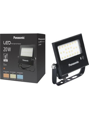 Nacario Panasonıc LED Projektör Sensorlü, Beyaz Işık 20W 1660LM 6500K