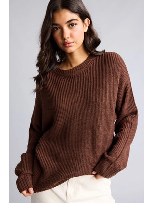 DeFacto Regular Fit Bisiklet Yaka Basic Uzun Kollu Triko Kazak H6905AZ26WN