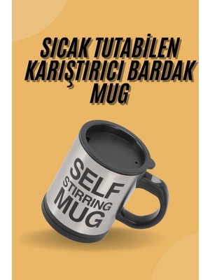 Sıcak Tutan Termos Bardak Kendi Kendini Karıştıran Mikser Kupa