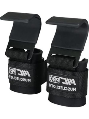 Frefly Store Musclecloth Lifting Hooks Ağırlık Kaldırma Kancası Siyah