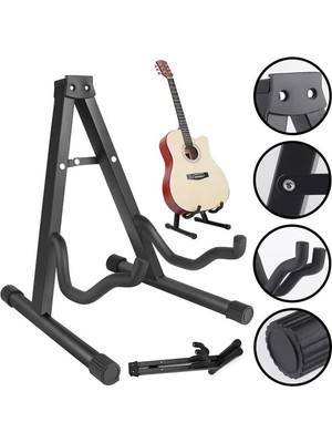 Frefly Store A Tipi Katlanabilir Klasik Akustik Gitar Standı, Üst Kalite