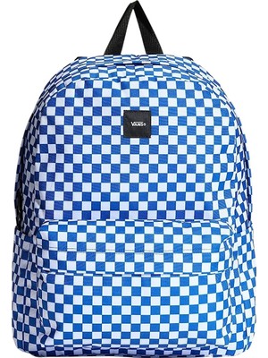Vans Old Skool Check Backpack Mavi Unisex Sırt Çantası