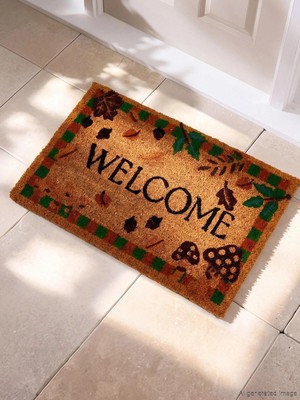 LC Waikiki Karışık Yazı Baskılı Kapı Önü Paspası 40X60 cm  (W6)