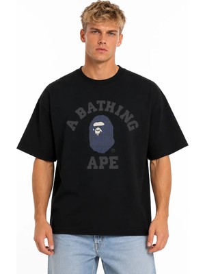 Unisex Kadın Erkek Syna Centralcee Özel Tasarım Baskılı Oversize Kalın Kumaş Rahat Kesim T-Shirt