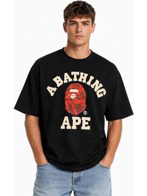 Unisex Kadın Erkek Syna Centralcee Özel Tasarım Baskılı Oversize Kalın Kumaş Rahat Kesim T-Shirt