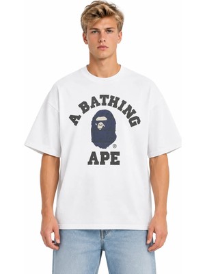 Unisex Kadın Erkek Syna Centralcee Özel Tasarım Baskılı Oversize Kalın Kumaş Rahat Kesim T-Shirt