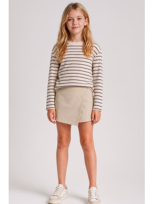 Esila Kids Kız Çocuk Gabardin Şort Etek – Günlük Rahat ve Şık Çocuk Şort Etek Modeli