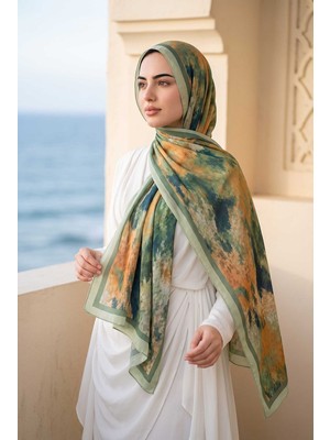 Eys Batik Desen Şal Serisi Mint