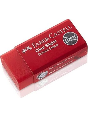 Faber-Castell Faber Castell Dust Free Küçük Okul Silgisi Kırmızı / 187223