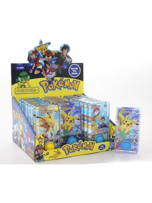 Hobilinka Pokemon Baskılı Sulu Oyun - Tek Butonlu Dikdörtgen Su Oyunu