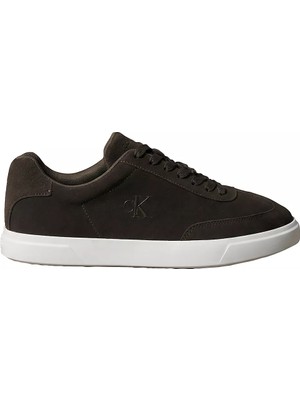 Calvin Klein Erkek Düşük Bilekli Rahat Taban Ck Logolu Süet Koyu Kahve Sneaker HM0HM02201-BAM