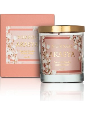 Nurxos Akasya Kokulu Mum 220 Gr – Oryantal Soya Mumu - 9657